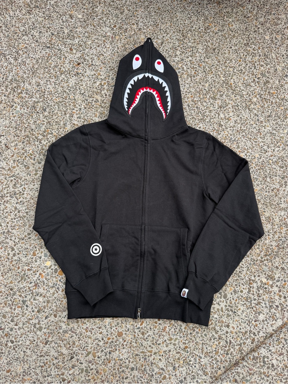 All Black Bape Zip Up